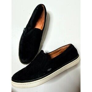 UGG soleda black slip on shoe sneaker size 8